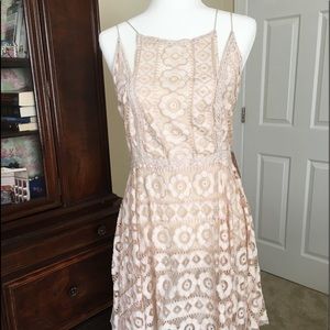 Free People Lace Boho Sundress! Throw on over swimsuit or sexy evening heels!